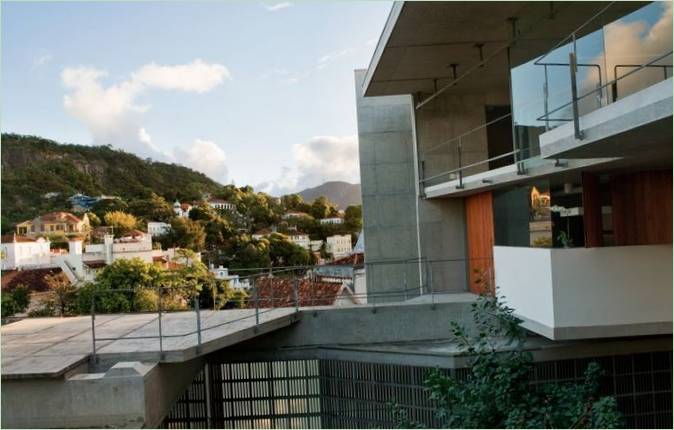 Die Terrasse eines Privathauses in Rio