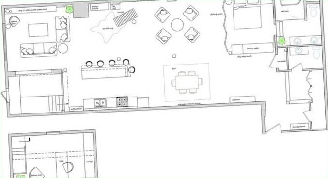 Ein Grundriss für ein Einfamilienhaus von AMR Design