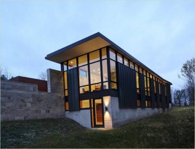 Innenarchitektur für ein Fieldstone House in Wisconsin, USA