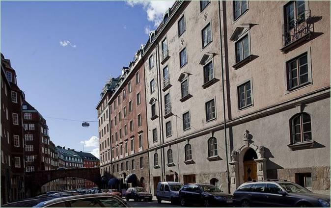 Penthouse-Fassade in Stockholm