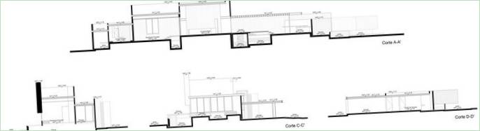 Grundrissplan eines Privathauses PL2 in Merida