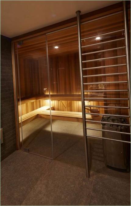 Holzsauna im Privathaus Parker Residence