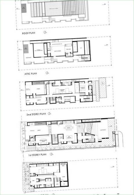 Innenraum des Privathauses Namly House von CHANG Architects, Chicago, USA