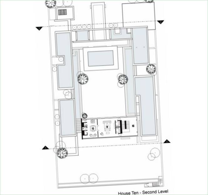 Schematische Darstellung eines Privathauses