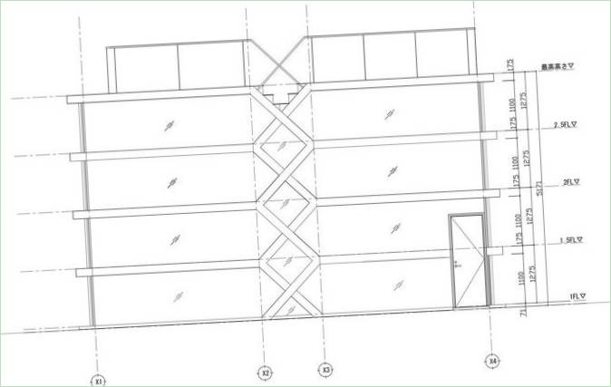 S-House-Grundriss von Yuusuke Karasawa