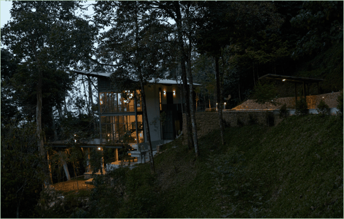 Ein einzigartiges tropisches Haus mit herrlichem Ausblick