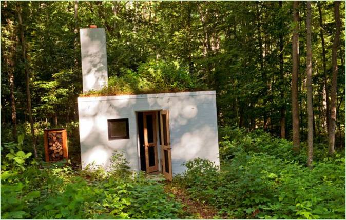 Blockhaus im US-Waldgebiet