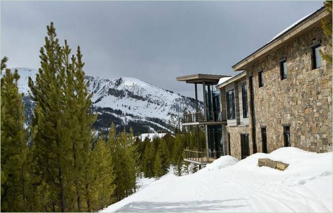 Fuchsschwanz-Winterquartier in den Rocky Mountains, Montana