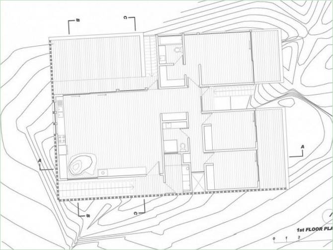 Schematische Darstellung des Mirador-Hauses