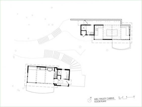 Bauplan des Hauses: Ansicht von oben