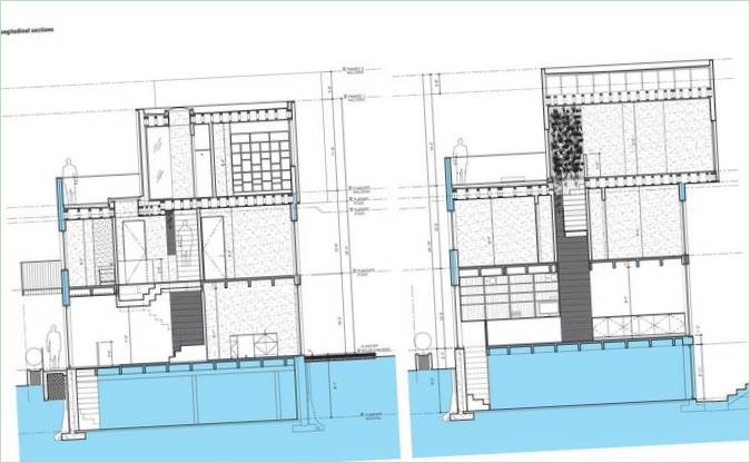 Grundriss eines freistehenden Hauses