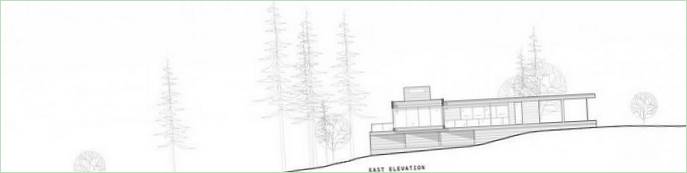 Plan der Ostseite der Gulf Islands Residence