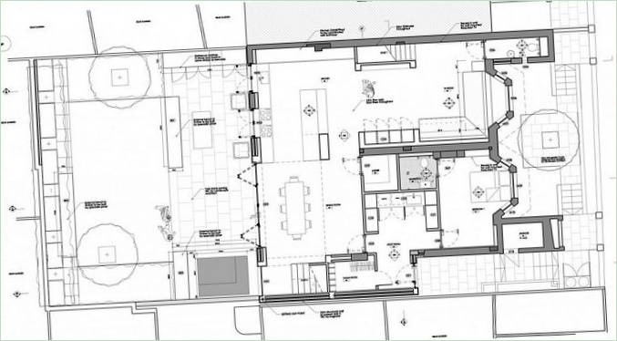 Grundrisse für einen modernen Anbau an ein Londoner Herrenhaus