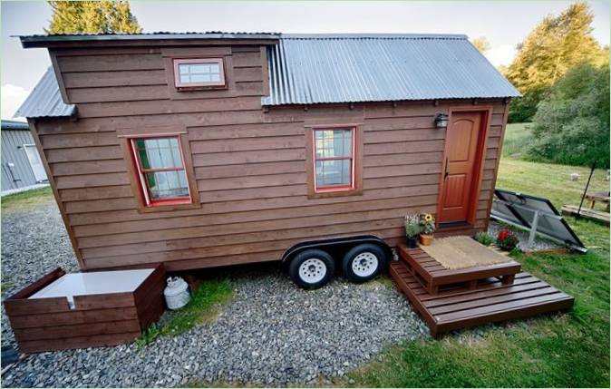 Die Fassade des Tiny Tack House