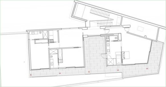 Plan der Mandeville Canyon Residenz