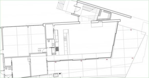 Plan der Mandeville Canyon Residenz