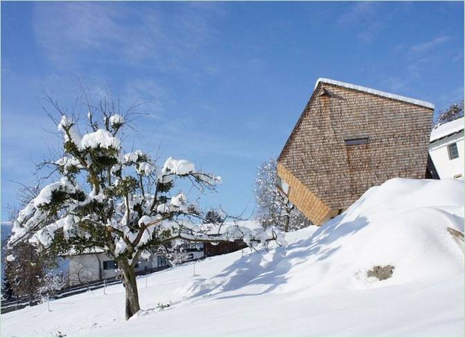 Erscheinungsbild des Ufogel-Hauses im Winter