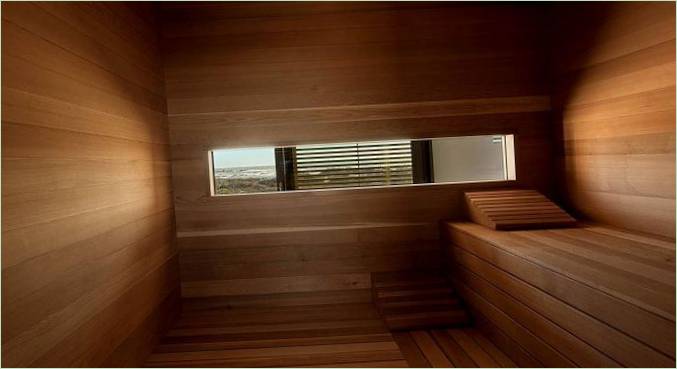 Sauna im Inneren des Hauses