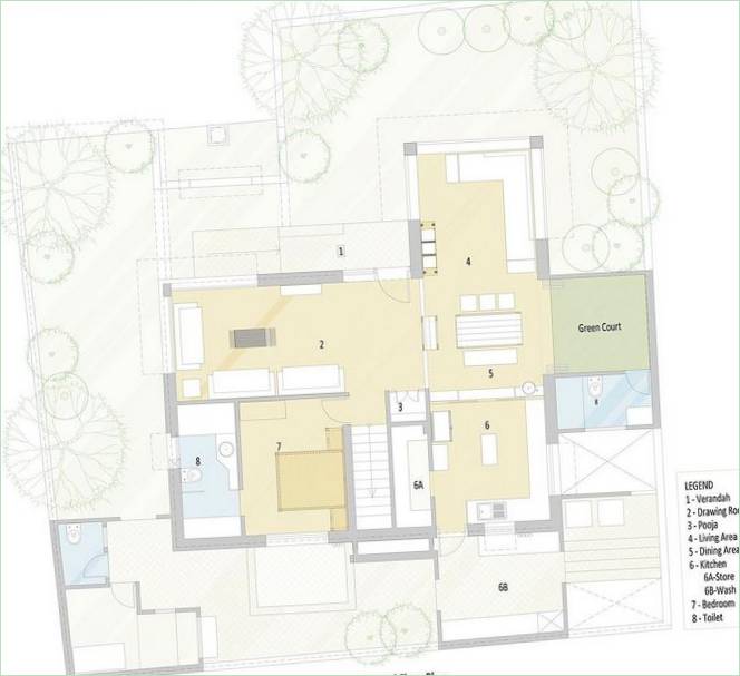 Schematische Darstellung des Gewächshauses Das Gewächshaus