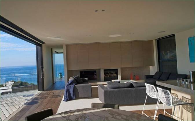 Interieur des Wohnzimmers in der privaten Point King Residence in Australien