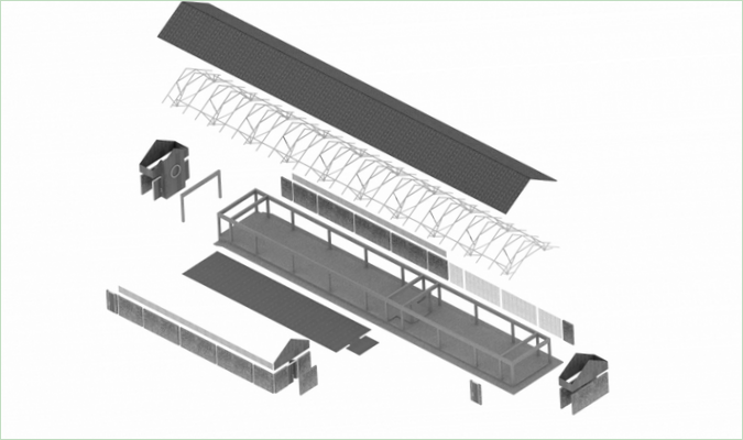 Schematischer Entwurfsplan des Khmeresken Tempels