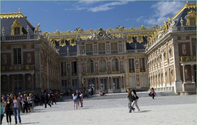 Das Schloss von Versailles in Frankreich