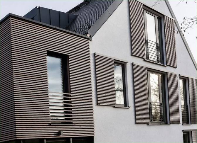 Moderne Fensterläden für ein modernes Haus in Deutschland