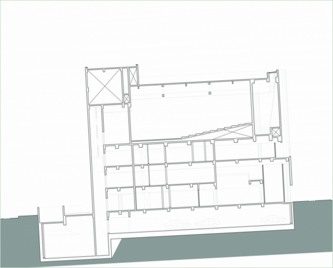 Bauplan der Kirche von Neulsam