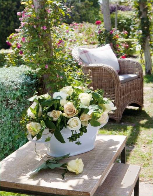 Blumenschmuck für die Terrasse